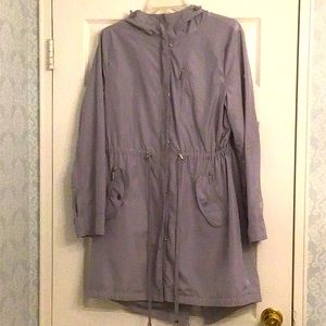 Michael- Michael Kors lined nylon raincoat- beautifully detailed size lg
